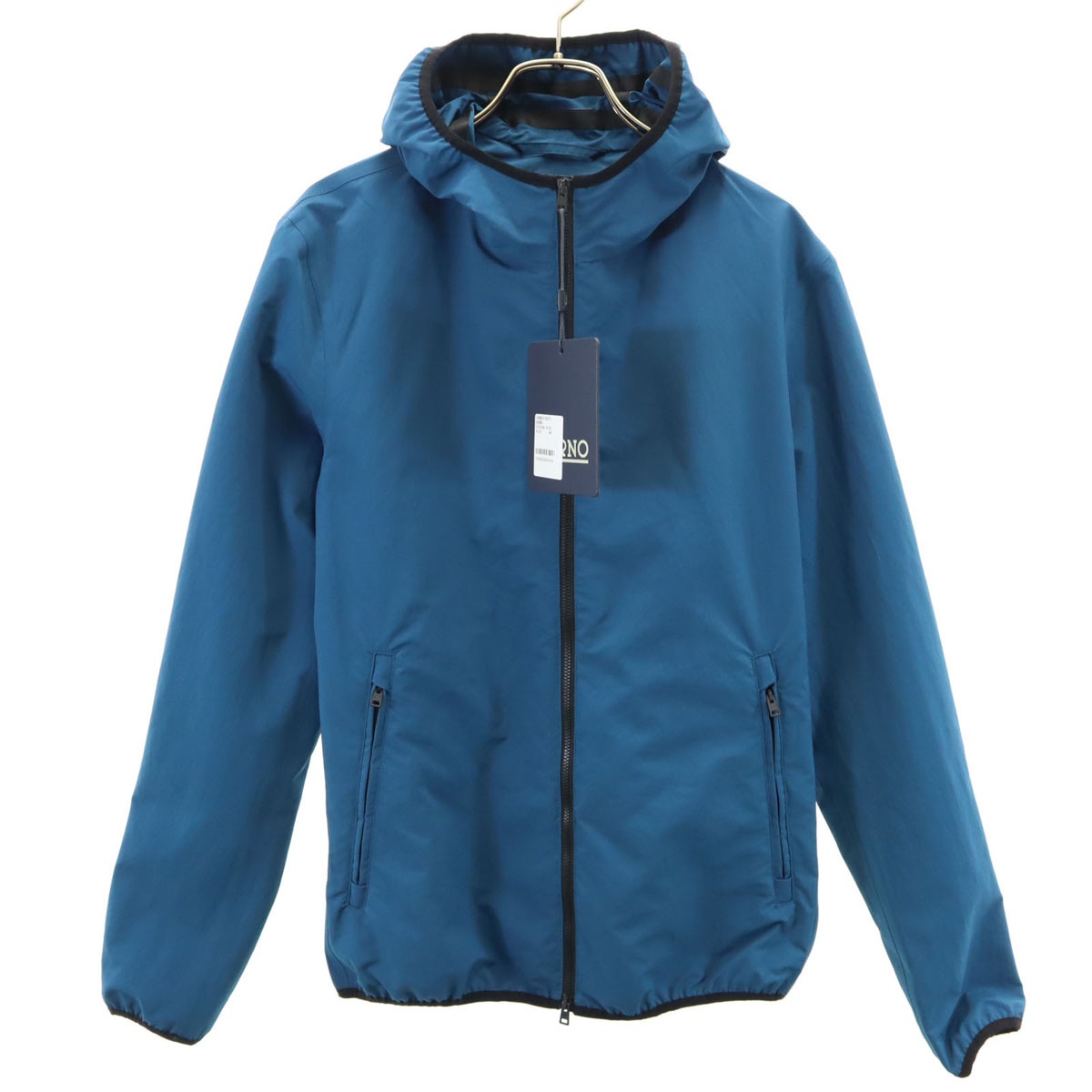 長袖 ウォーターレペレント ヨット パーカー 46 青紺 メンズ 古着 17,424円