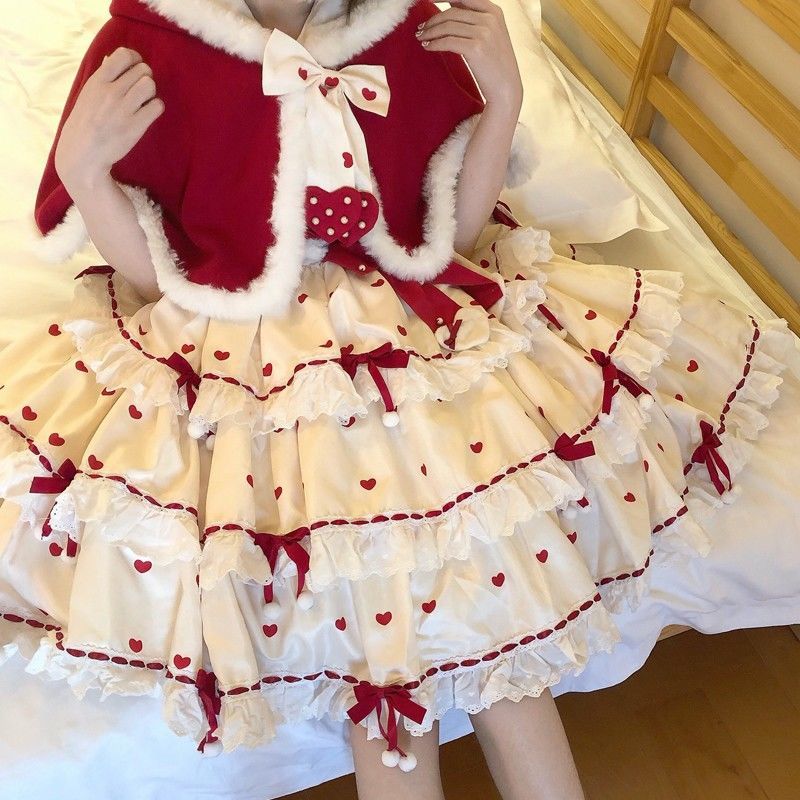 ロリータ クリスマス ドレス 恋人ロリータ コスプレ