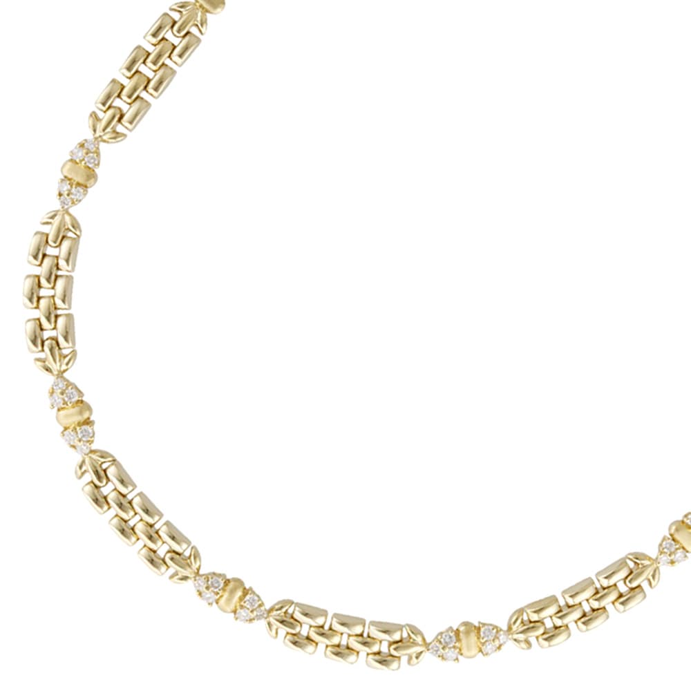 タサキ ネックレス 18金 K18イエローゴールド ダイヤモンド TASAKI 中古 美品