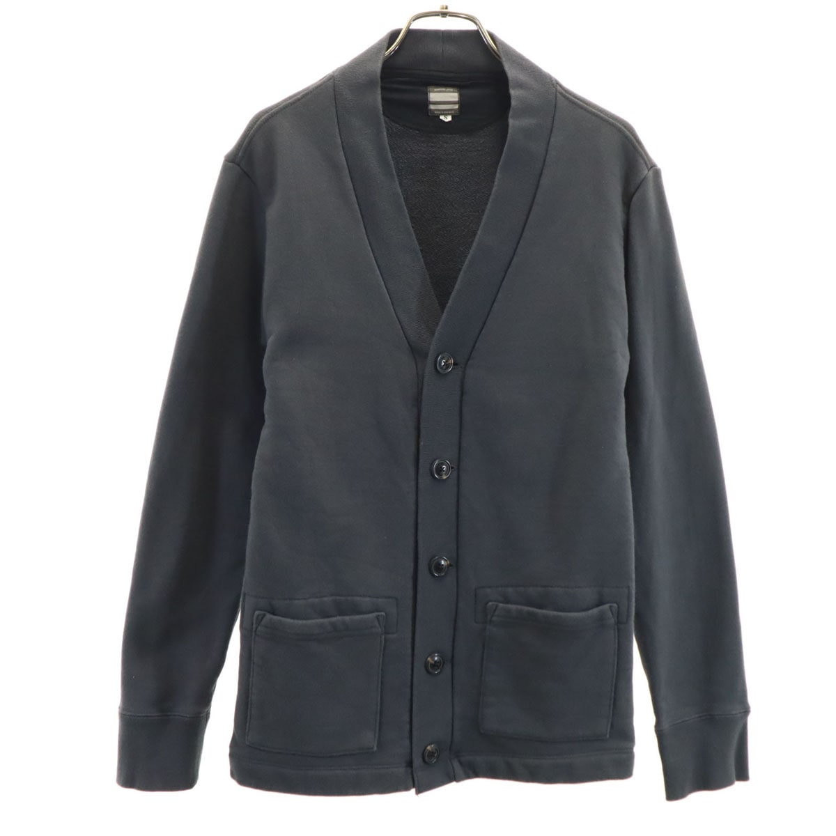 MOMOTARO JEANS 桃太郎ジーンズ 長袖 カーディガン S グレー メンズ 古着