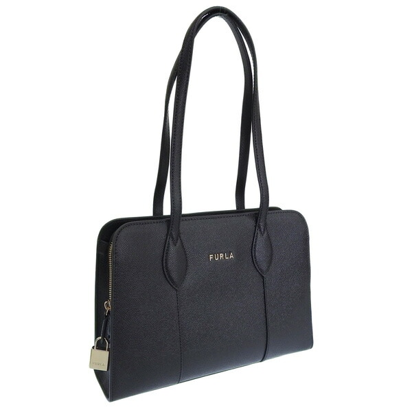 フルラ バッグ レディース トートバッグ アウトレット レザー ブラック VITTORIA BUSINESS M TOTE WB01081BX0306O6000 FURLA