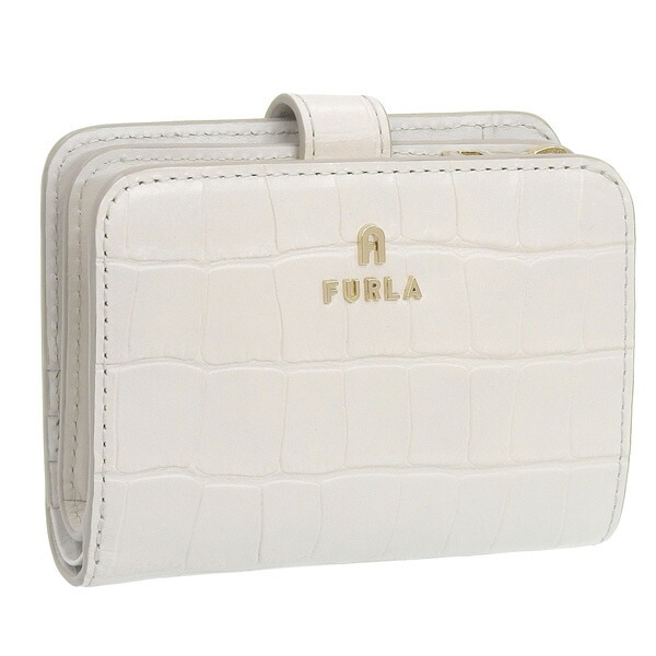 フルラ 財布 レディース 二つ折り財布 アウトレット レザー アイボリー カメリア FURLA CAMELIA-BIFOLD COMPACT S WALLET WP00315COV0001704S