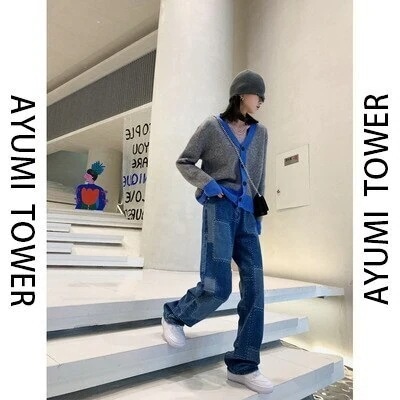 デニムパンツ ワイドパンツ 接触冷感ボトムス ジョガーパンツ デニムパンツテ一パ一ドパンツ 日韓ウエストゴムパンツ ハイウエストパンツ脚長効果スキニー