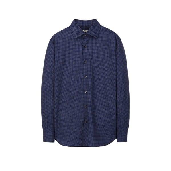 [ZEGNA] ブルー ウールシルク マイクロパターン (DMSH6A107B2)