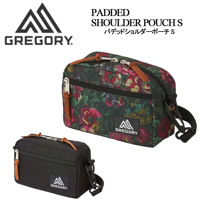 パデッドショルダーポーチ Sサイズ ショルダー ポシェット ポーチ ショルダーバッグ ミニショルダー 花柄 ブラック レディース メンズ 大人 斜めがけ