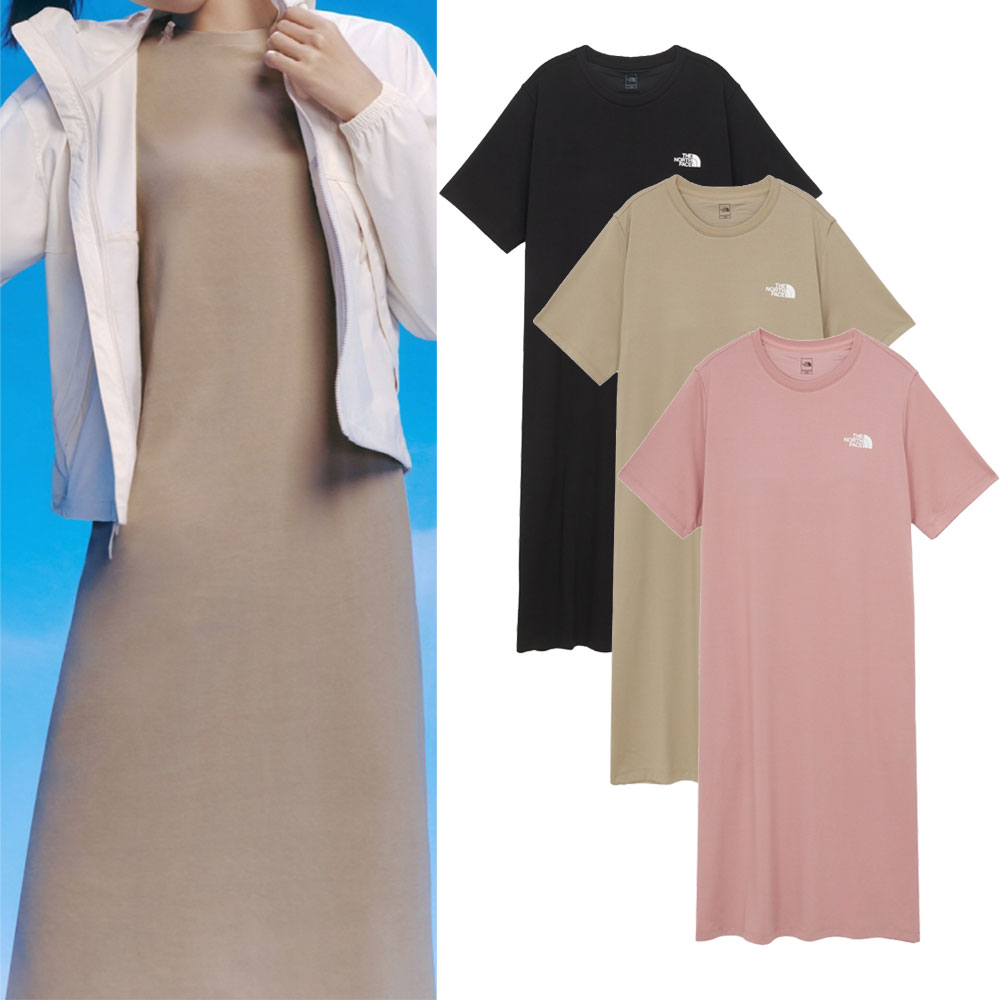 MTレディースエニーブラジャードレスショートスリーブドレスコットンクルーネック半袖 ワンピース　W’S ANY BRADRESS NT7ZQ37