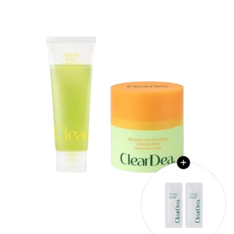 (new)(+サシェ 2枚贈呈)ミナリ アンプル クレンザー 80ml +ビタザイム クレンジングバーム 100ml #デイアンドナイト クレンジングデュオ