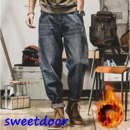 カーゴパンツ メンズ デニムパンツ 冬 裏起毛 ゆったり ボトムス 長ズボン 作業着 ワークパンツ ミリタリー ワイドパンツ 無地 カジュアル 新品 防寒 暖かい