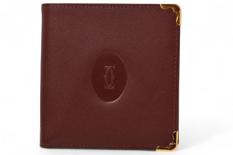 カルティエ 未使用 折財布/二つ折り財布 ヴィンテージ Cartier メンズ マスト ドゥ カルティエ ボルドー 73184192【中古】