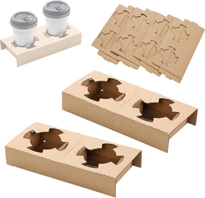 紙製 ドリンクホルダー テイクアウト 2カップ用(100枚)