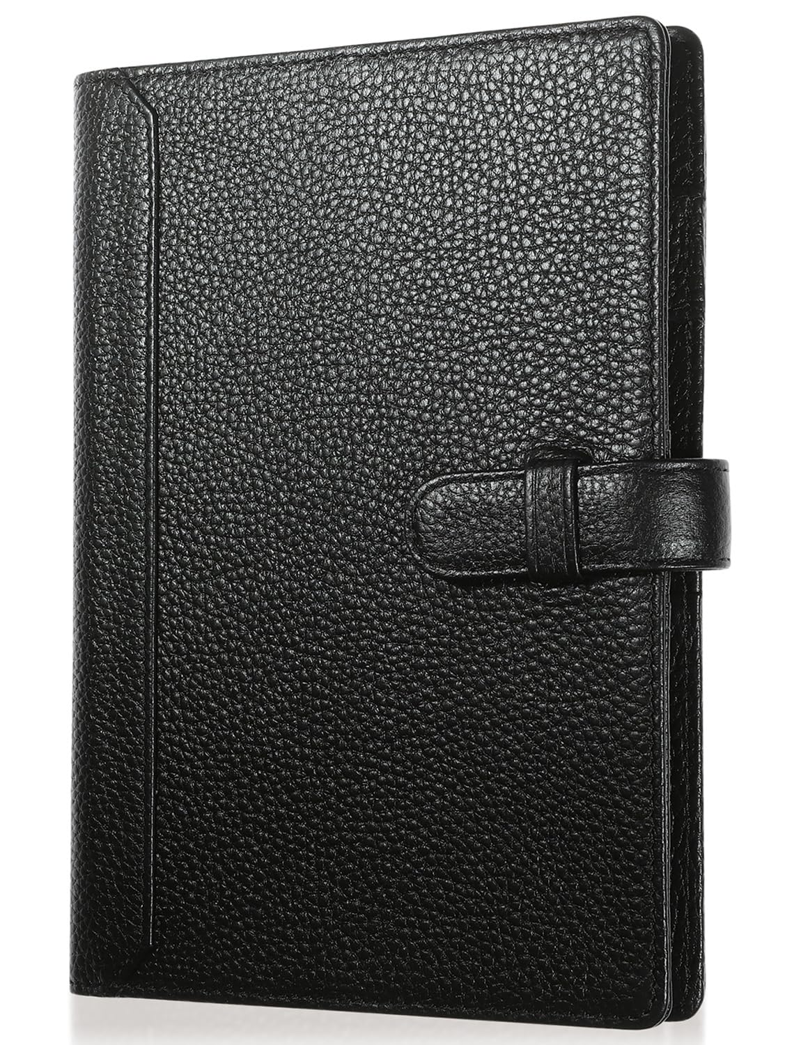 [BLUE SINCERE] ノートカバー B6 本革 スリム 手帳カバー 大学ノート ペンホルダー しおり付き カード入れ 5色 / NC0 (ロイヤルブラック)