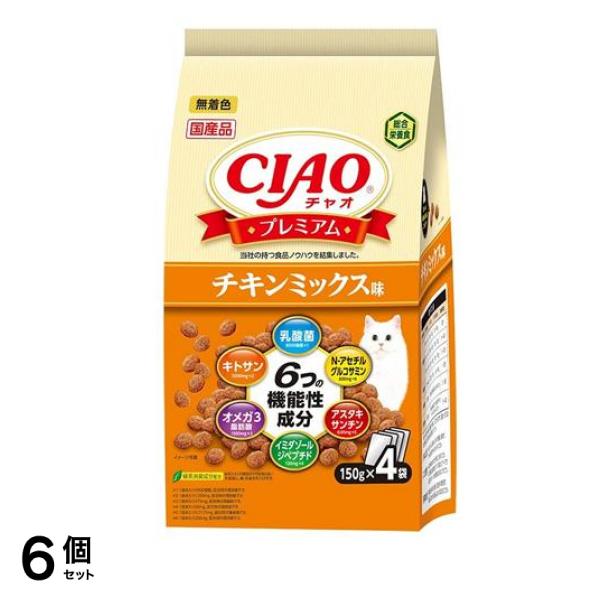 いなば CIAO(チャオ)プレミアム チキンミックス味 150g (×4袋入) 6個セット