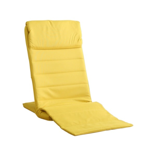 座椅子 約幅47cm ハイタイプ イエロー スチールパイプ 折りたたみ スリム 完成品 リビング ダイニング インテリア家具