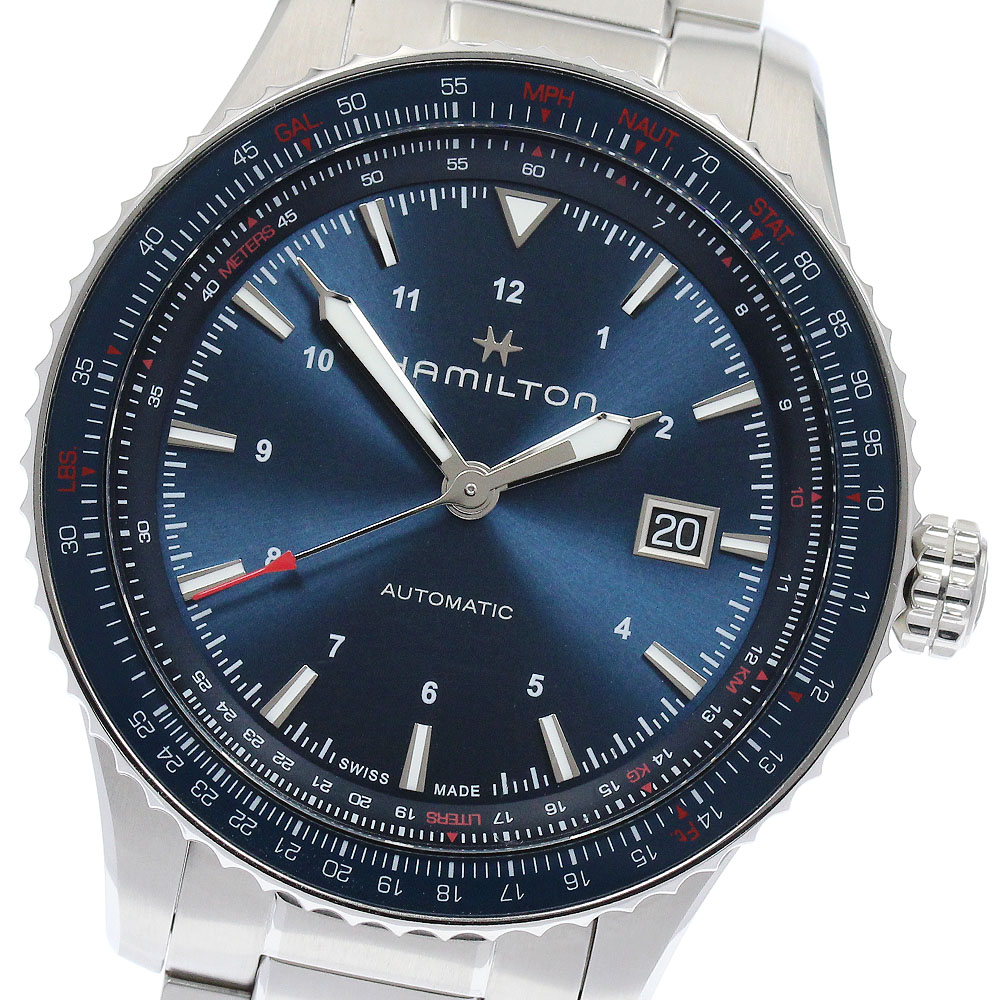 ハミルトン HAMILTON H76645140 カーキ アビエーション コンバーター 自動巻き メンズ 美品 保証書付き_904347【中古】