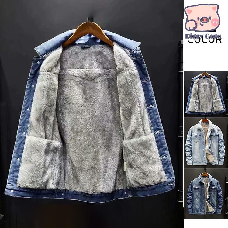 冬の新作裏ボアデニムジャケット メンズ 裏ボア ジャケット Gジャン デニムジャケット アウター コート 秋