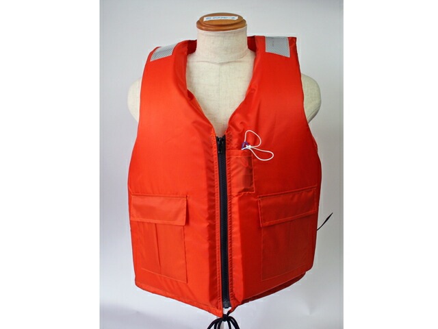 作業用救命衣　背抜き型3L　日本救命器具 小型船舶用救命胴衣 船舶検査対応　国交省認定品 タイプA