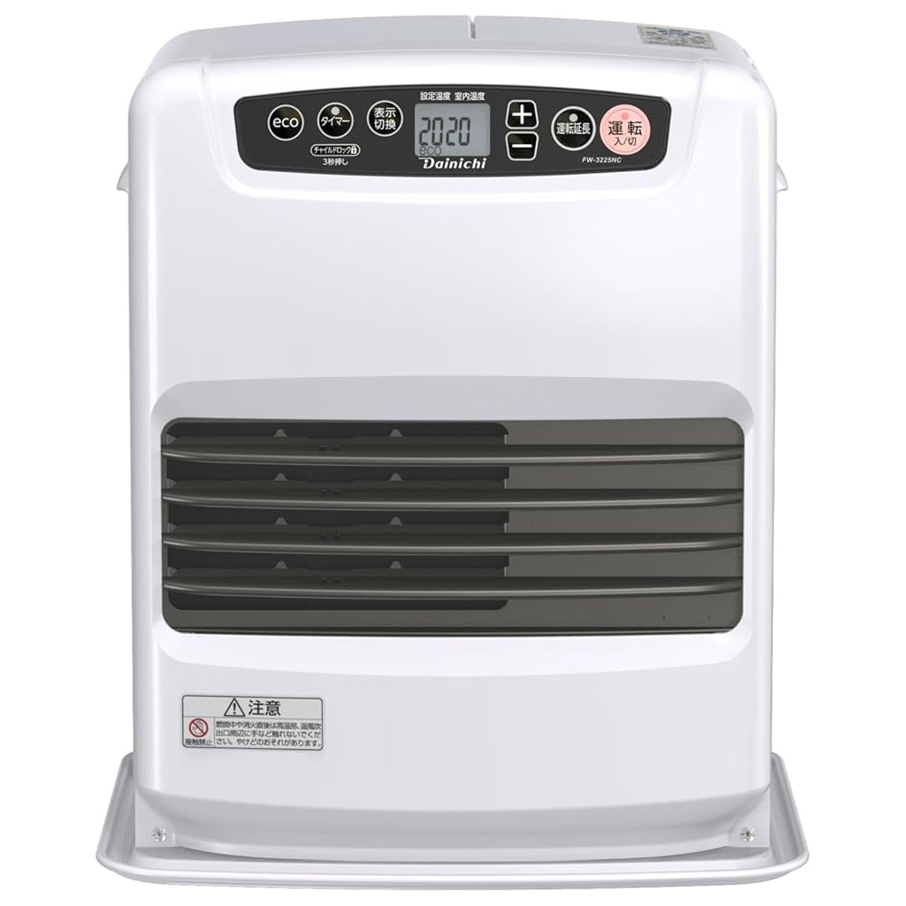 ダイニチ (Dainichi) 石油ファンヒーター 小型 (木造9畳まで/コンクリート12畳まで) NCタイプ ム－ンホワイト FW-3225NC-W