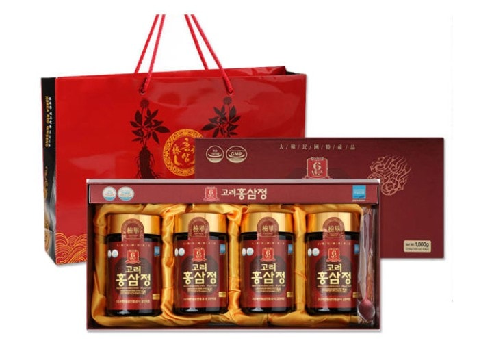 6年根紅参精ゴールド250g *4個 合計1000g