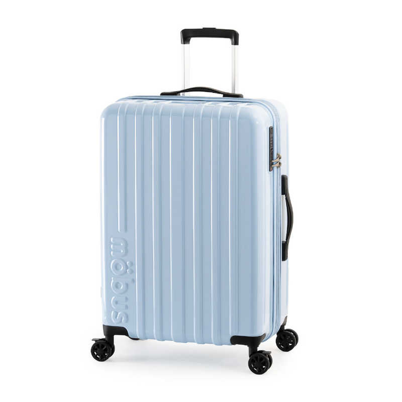 MOBUS　スーツケース ジッパータイプ 宿泊目安：4～6日間 065L 拡張機能搭載 フットストッパータイプ USB充電ポート付属 mobus アッシュアクア　MBC-1912-24W