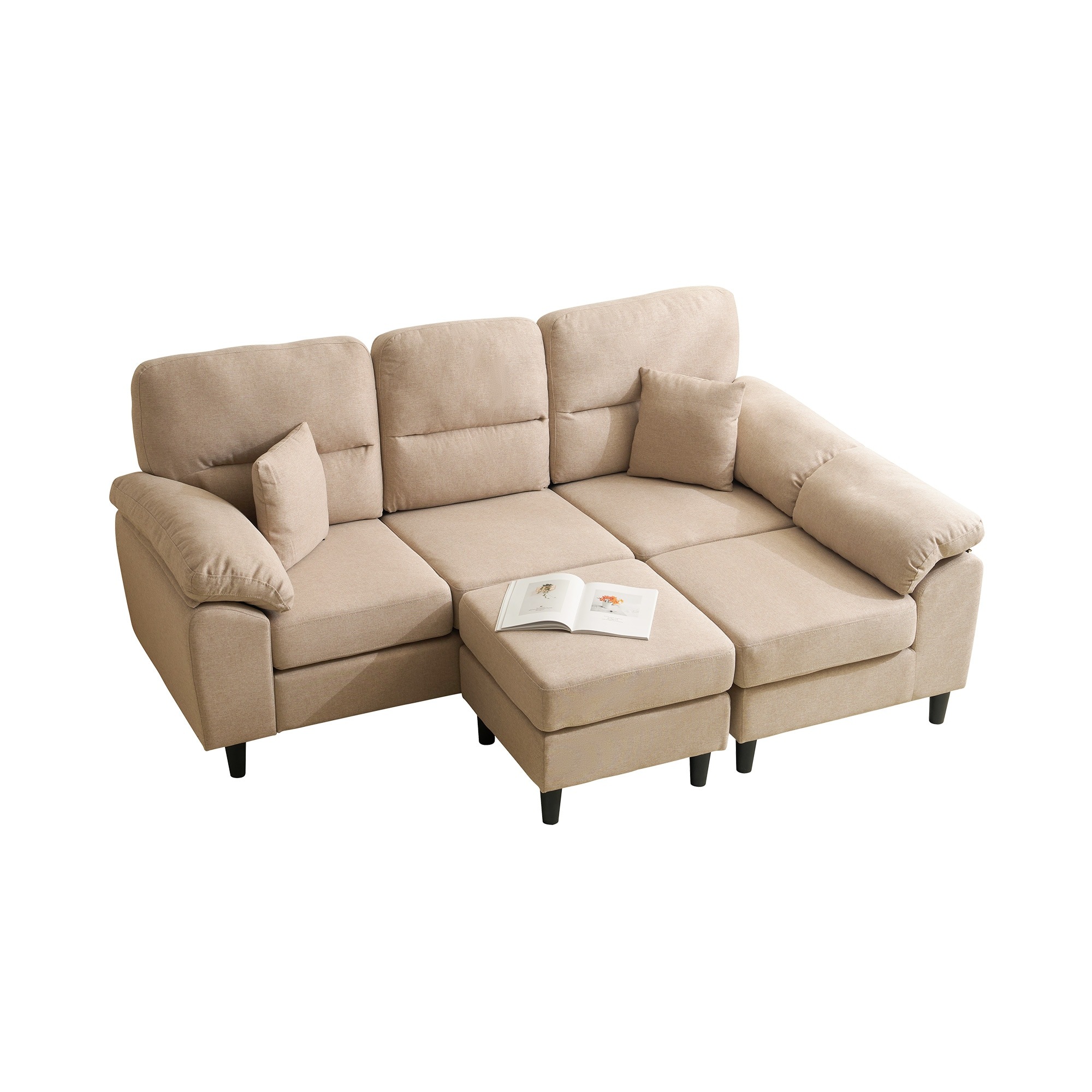 423ソファ ソファーセット 5人掛け 2-5人掛け L字 クッション付き 肘付き コーナー ローソファー ローソファーセット