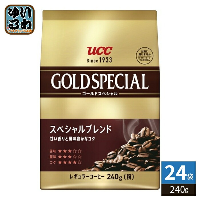 UCC ゴールドスペシャル スぺシャルブレンド 粉 240g 24袋 (6袋入×4 まとめ買い) コーヒー粉 レギュラーコーヒー