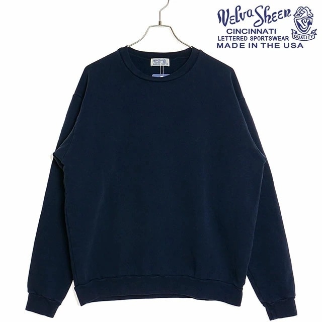 ベルバシーン VELVA SHEEN ニュークルー [162210P] NEW CREW メンズ トップス トレーナー スウェットシャツ NAVY