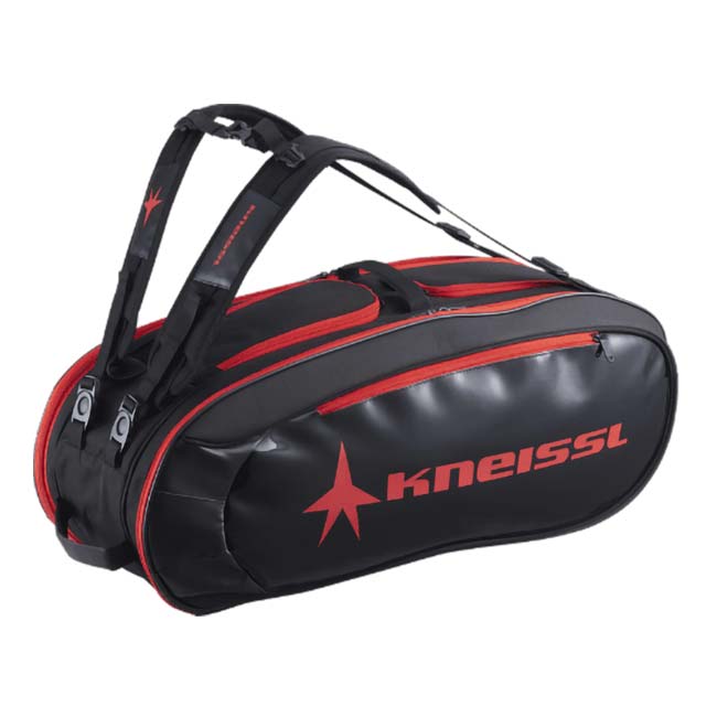 ６本収納 クナイスル(KNEISSL) 2024 ラケットバッグ 6PACK KBG01BK テニスバッグ KBG01-BK ブラック(24y3m)