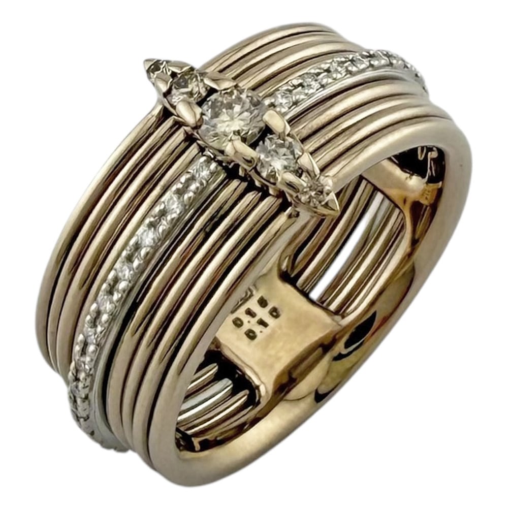 カシケイ ネイキッド リング 指輪 15.5号 18金 K18ゴールド ダイヤモンド KASHIKEY 中古 美品