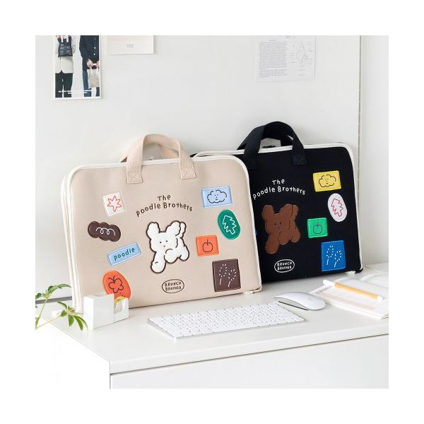 Brunch Brotherプードルオープンラップトップポーチ15型