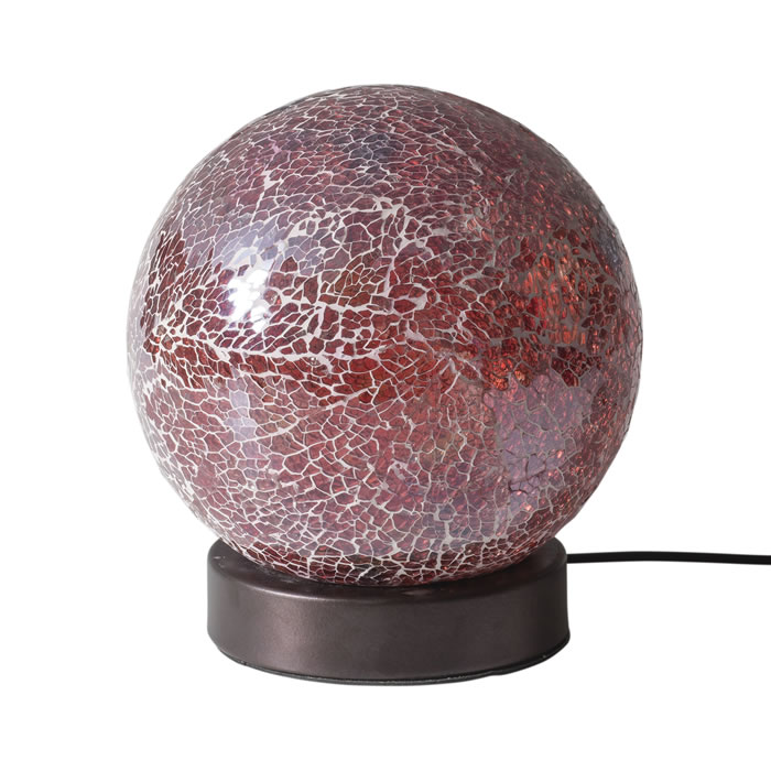 モザイクLEDランプ ボール型 レッド I-21481