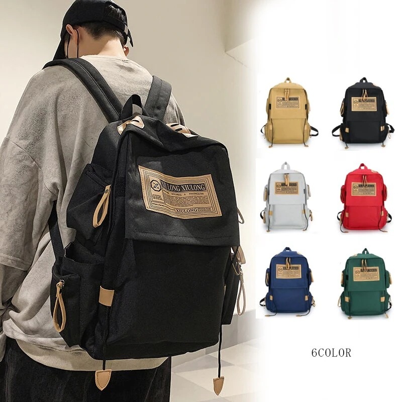 韓国ファッション 大容量リュックカバンバッグ学生用 バックパック キャリーバッグ