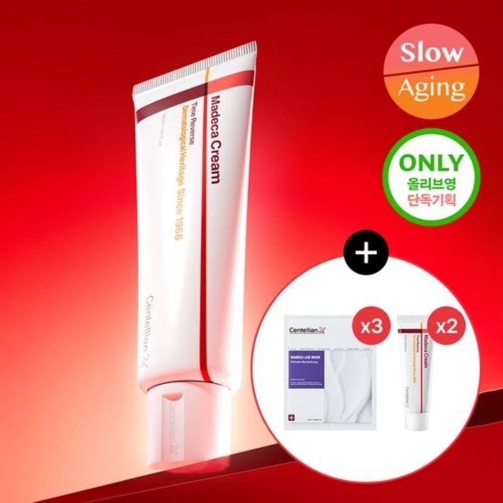 [鎮静/水分] マデカ クリーム タイム リバース 単独企画 (15ml*3ea + ラップマスク 3枚 + 2枚)
