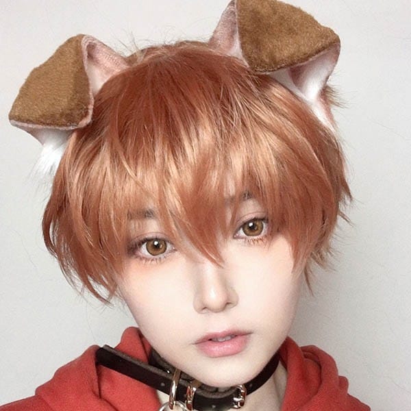 ウィッグ メンズ 短髪 かつら 自然 フルウィッグ ショートウィッグ ショートヘア 前髪あり コスプレ 男装 おしゃれ ナチュラル かっこいい 可愛い 耐熱ウィッグ オレンジ 小顔効果抜群 ショート