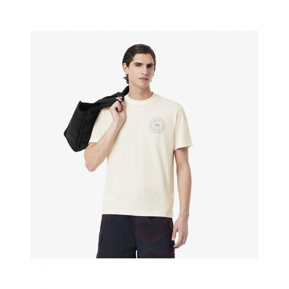 ラコステ メンズ パフプリント 半袖 Tシャツ TH0125-55G ARS