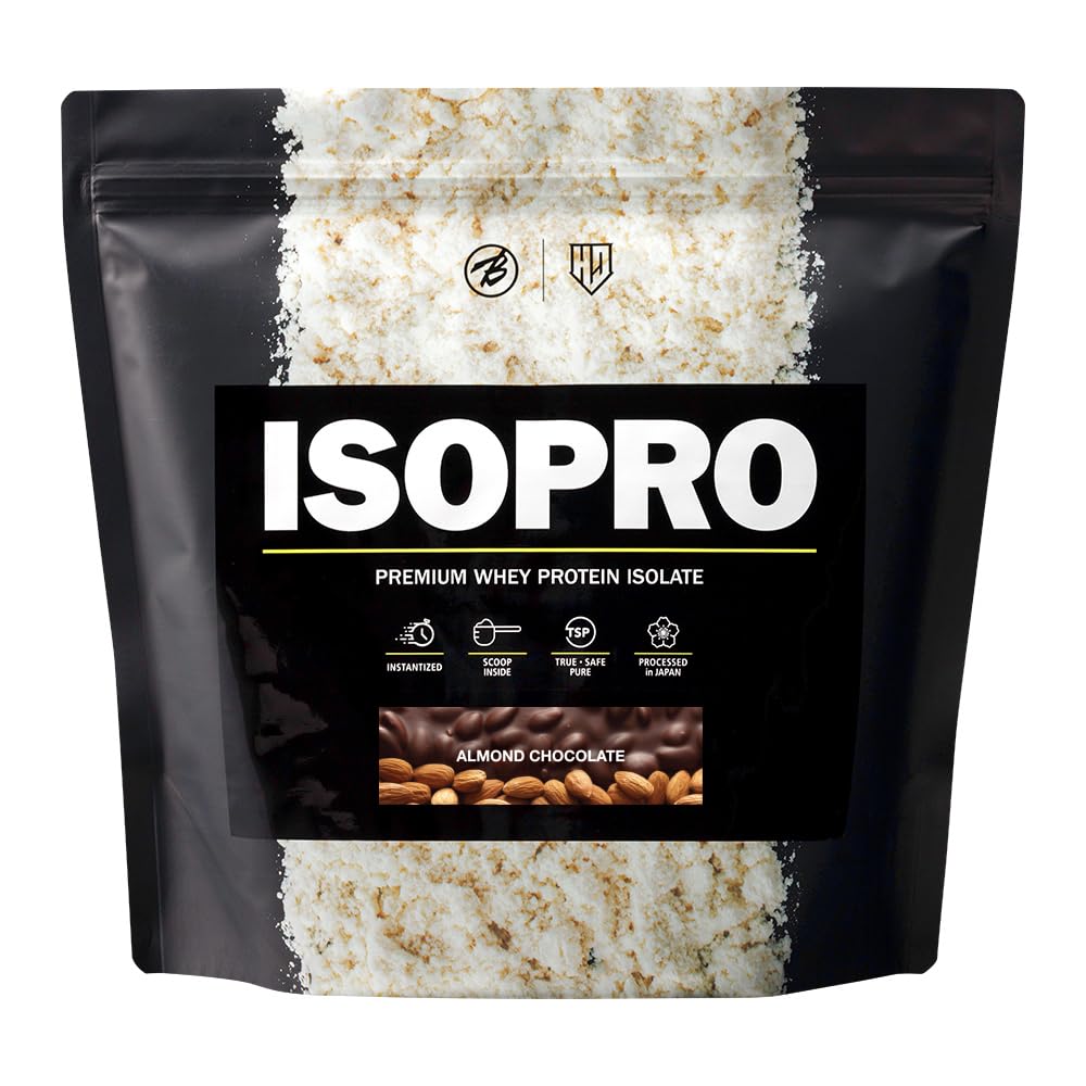 バルクスポーツ プロテイン WPI アイソプロ 1kg（40食分）アーモンドチョコレート味 高濃度ホエイプロテイン
