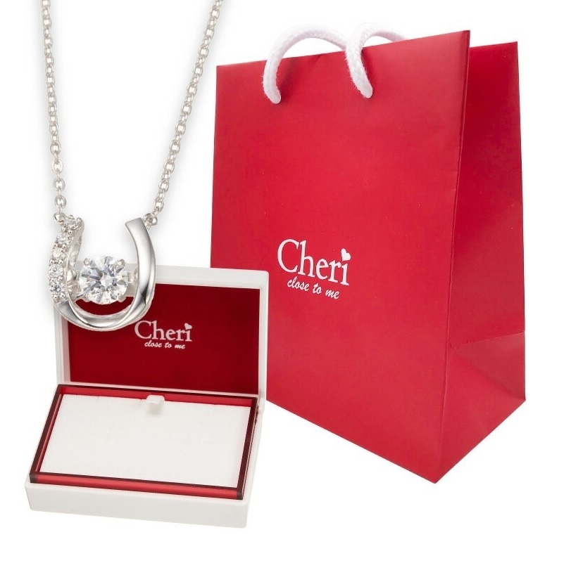 ネックレス レディース シルバー925製 シルバー キュービックジルコニア 馬蹄 蹄鉄 ホースシュー