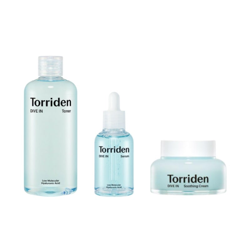 ダイブイン ライン シリーズ トナー 300ml +セラム 50ml +スージング クリーム 100ml スキンケア セット