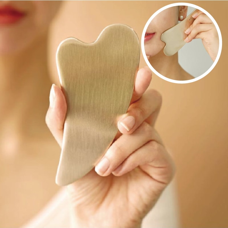 [方字鍮器] ブロンズハートマッサージ機 かっさ カッサ 韓国産肌リフティング