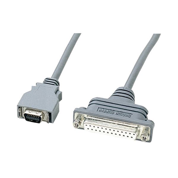 (まとめ)サンワサプライ RS-232CケーブルNECPC9821ノート対応(周辺機器変換用・0.2m) KRS-HA1502FK(×2セット)