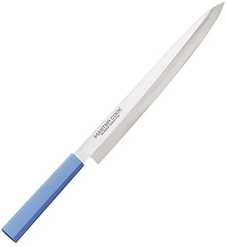 片岡製作所 マスターコック 抗菌カラー包丁 MCYK-210 柳刃包丁 21cm ブルー