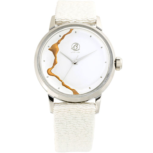 Lov-in Bouquet ラヴィンブーケ x 京都丹後ちりめんウォッチ 月白