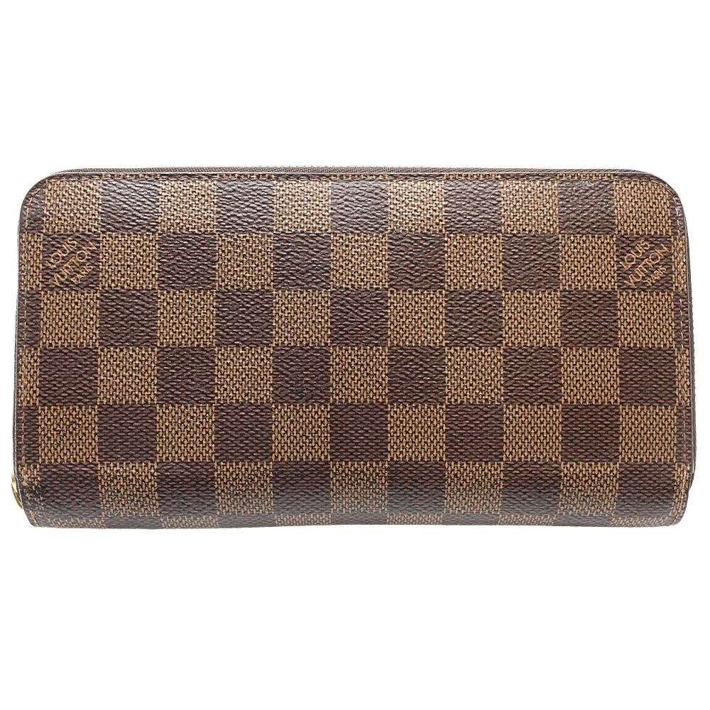 ダミエ ジッピーウォレット N41661 長財布 エベヌ/180845【中古】