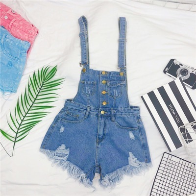 サロペット 迷彩 デニムパンツ ショート ショート丈 かわいい カジュアル おしゃれ お洒落 かっこいい ラフ メンズライク マニッシュ ボーイッシュ スポーティー ガーリー ルーズ 個性的 無地 春