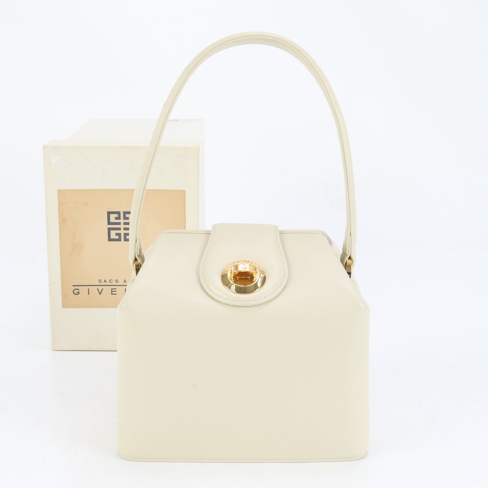 美品 ヴィンテージ トップハンドル ゴールド 金具 レザー ハンドバッグ トート レディース RUE CQ15-6 中古