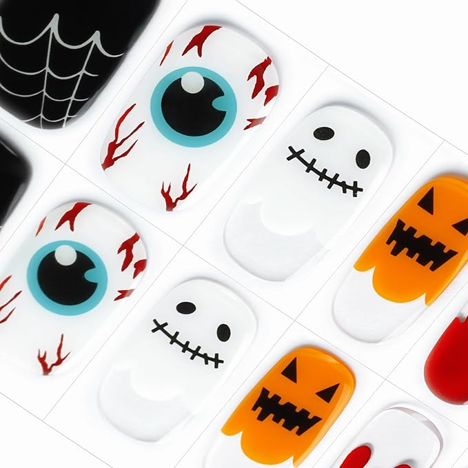 [ハロウィン]DANNI＆TONI 夜で光るジェルネイルシール 硬化タイプ 手半硬化 ネイルシール蛍光 かぼちゃ 貼るジェルネイル自宅ネイル初心者２週間長持ち安全無臭防水28pcs工具付きref.3 6,618円