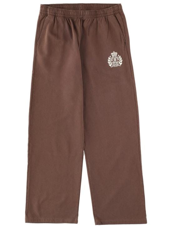 SPORTY & RICH Men Straight Pants PA05565243BR03 CHOCOLATE BROWN