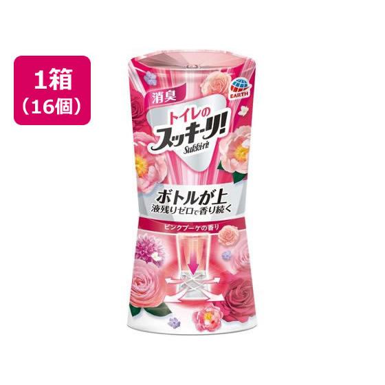 トイレのスッキーリ! ピンクブーケの香り 400mL 16個 アース製薬