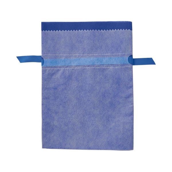 （まとめ）店研創意 不織布リボン付きギフトバッグ ネイビー 19x27.5x10cm 10枚[x3]