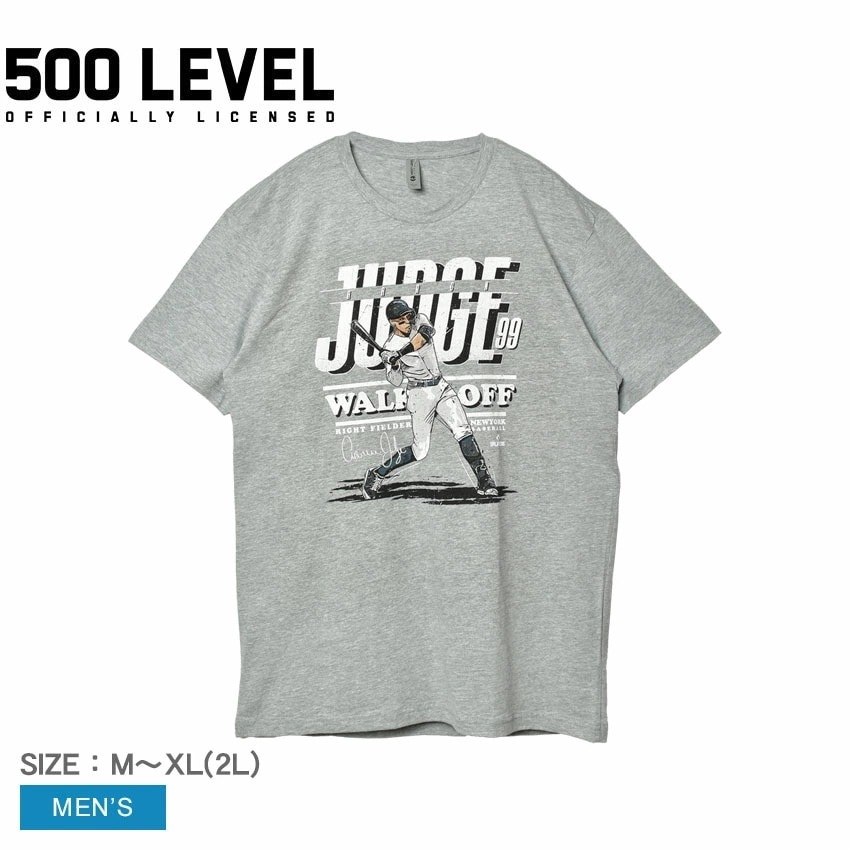 ファイブハンドレットレベル アーロンジャッジ ニューヨーク Y ウォーク オフ WHT 0060-010-58 メンズ ウエア トップス 半袖 Tシャツ MLB メジャーリーグ メジャー