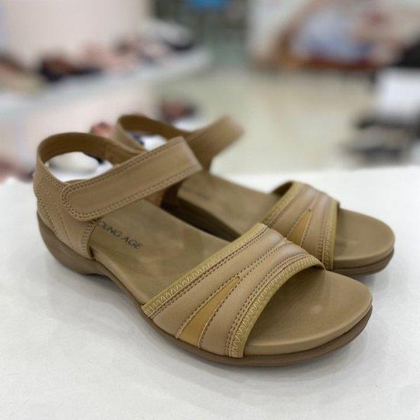 女性用軽量サンダル 4CM YAEMDS701NYBE HFPZ3A GN_GN